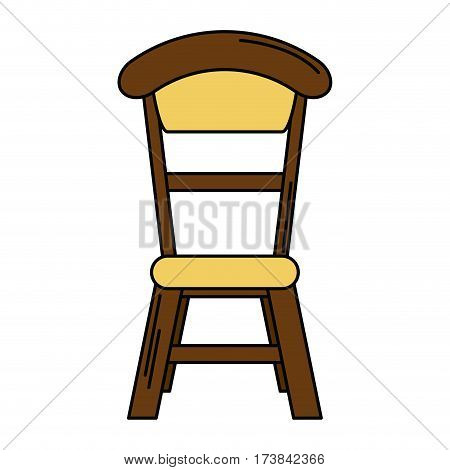 wooden chair vintage design vector illustration eps 10