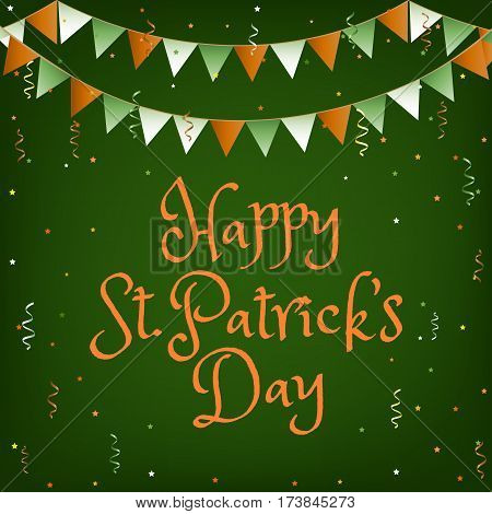 Happy St. Patricks day background with buntings
