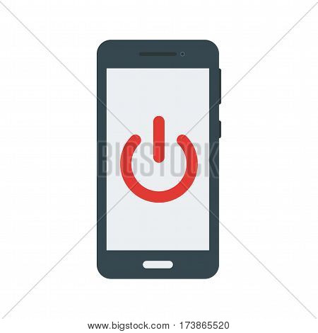 Phone, mode, off icon vector image. Can also be used for smartphone. Suitable for mobile apps, web apps and print media.