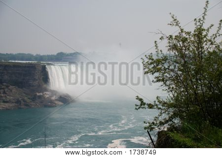 Pohled na Niagarské vodopády