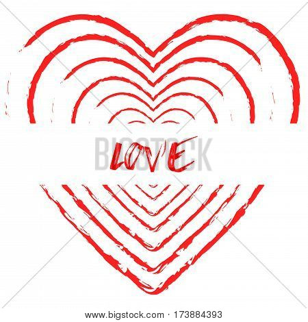 love text blood heart background,vector Illustration EPS10