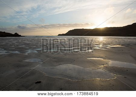 Sunset Calgary Bay Isle of Mull Scotland uk Scottish Inner Hebrides