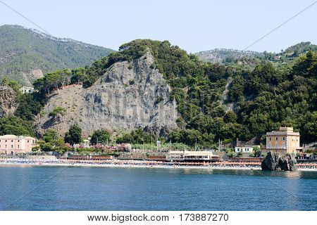 The Beach Of Monterosso On Cinque Terre