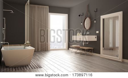 Classic Bathroom, Modern Minimalistic Interior Design