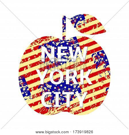 The reative apple from American Flags with text 