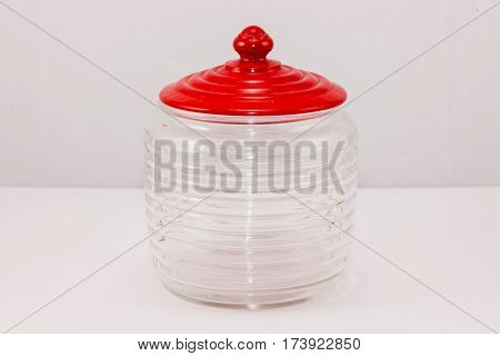 red top - a clear cookie jar from my childhood