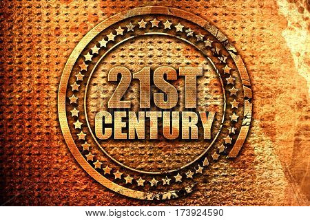21st century, 3D rendering, metal text