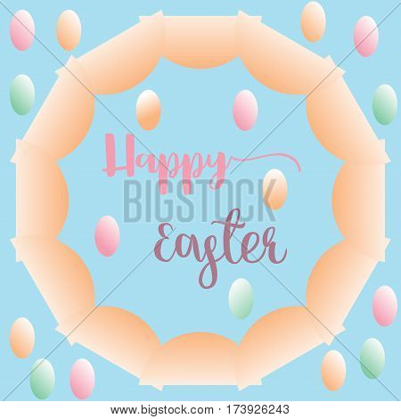 colorful eggs greeting card easter background,vector Illustration EPS10