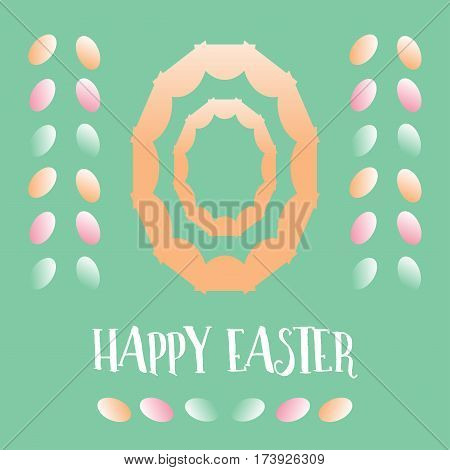 happy easter colorful eggs greeting card background,vector Illustration EPS10