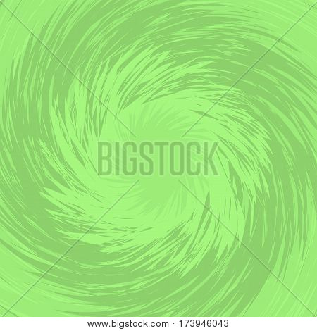 Light background with fresh spirally twisted green grass. Top view of lawn. Backdrop for spring and summer design. Flat vector illustration.