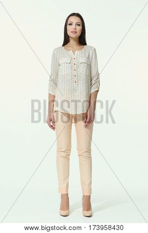 Business Woman In Casual Summer Clothes