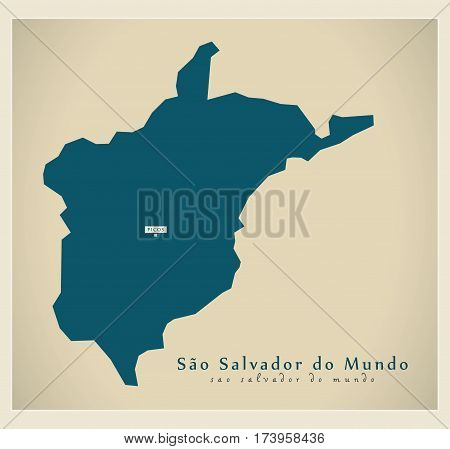 Modern Map - Sao Salvador do Mundo CV