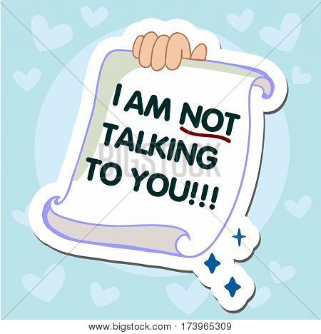 I am not tolking to you, conceptual illustration. Anti-bot security system at work.