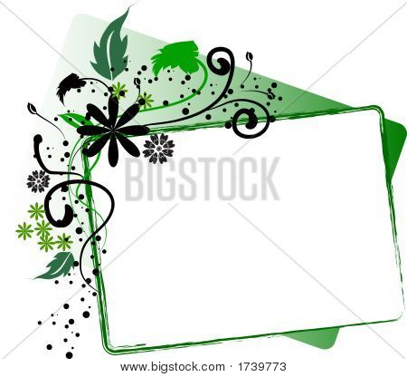 Illustrazione in scatola verde
