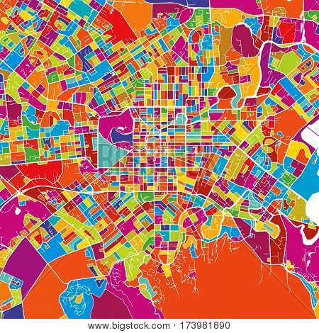Christchurch Colorful Vector Map