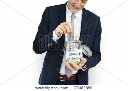 Businessman Charity Concept