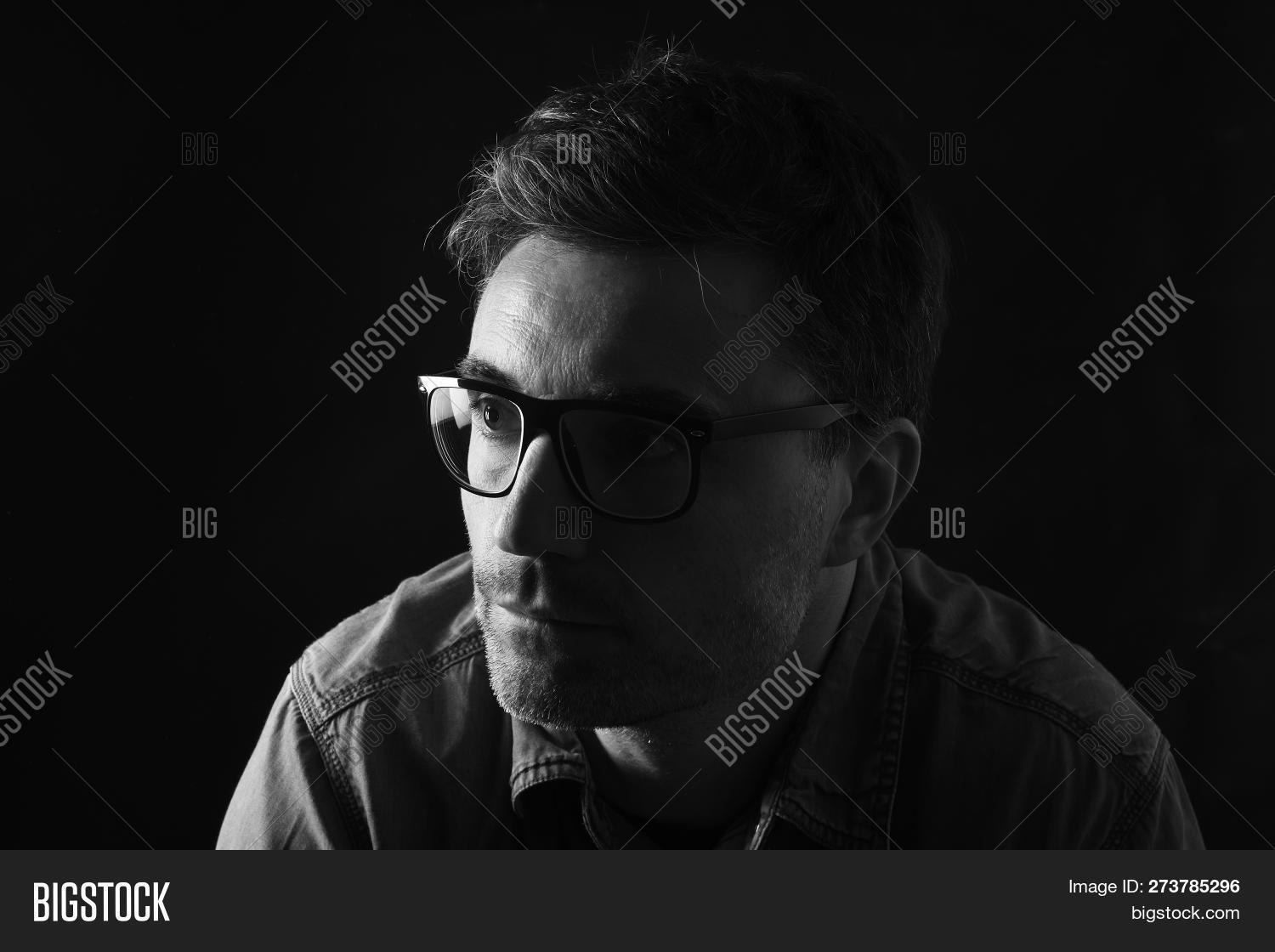 Portrait Man On Black Image & Photo (Free Trial) Bigstock