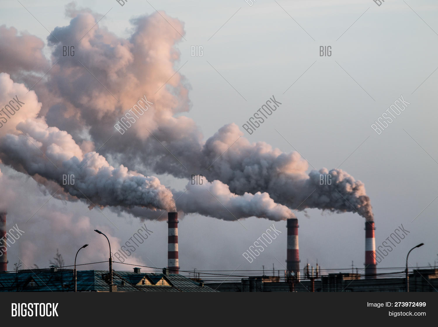 Industrial Chimneys Image & Photo (Free Trial) Bigstock