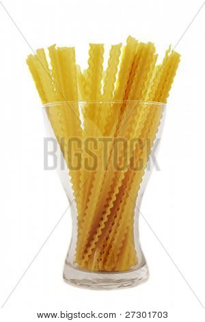 pasta in un vaso