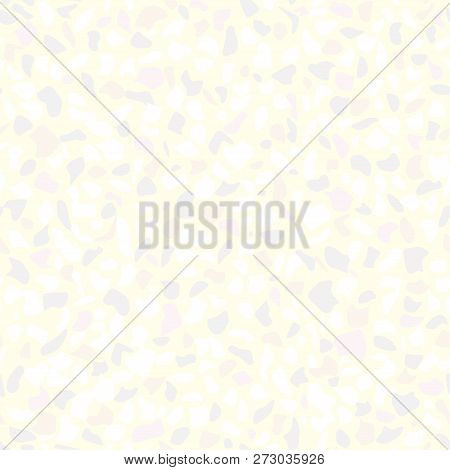 Vector Seamless Terrazzo Pattern. Marble Mosaic Flooring With Natural Stones, Granite, Concrete, Qua