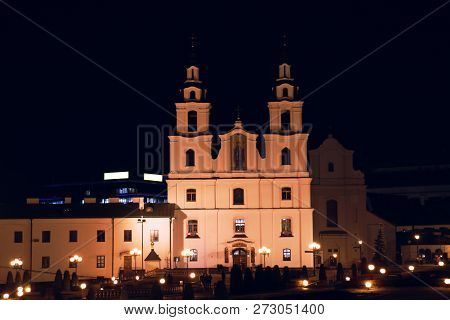 Minsk, Republic Of Belarus - November 18, 2018, Autumn: The Temple Of The Descent Of The Holy Spirit