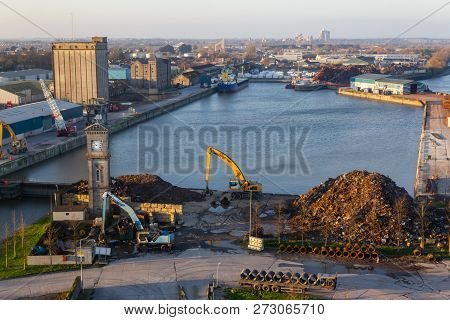Limerick Dock In Shannon River
