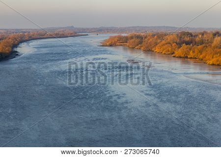 Autumn Vegetation In Shannon River