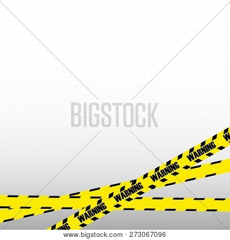 Police Line Set. Vector Illustration. Vector Illustration Eps10.