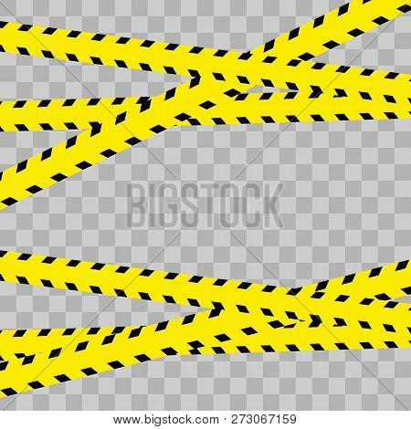 Police Line Set. Vector Illustration. Vector Illustration Eps10.