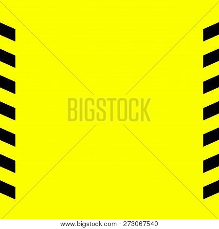 Black And Yellow Warning Line Striped Rectangular Background, Yellow And Black Stripes On The Diagon