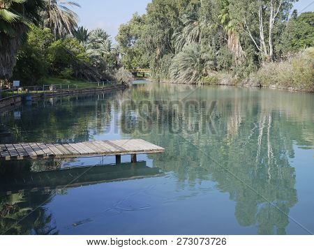 The River Amal Flows Through The Kibbutz Nir David In The Valley Of Beit Shean