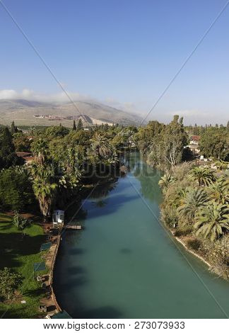 The River Amal Flows Through The Kibbutz Nir David In The Valley Of Beit Shean