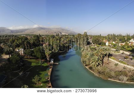 The River Amal Flows Through The Kibbutz Nir David In The Valley Of Beit Shean
