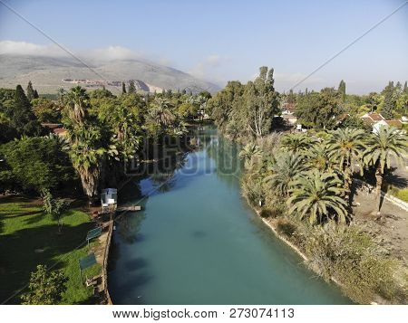 The River Amal Flows Through The Kibbutz Nir David In The Valley Of Beit Shean