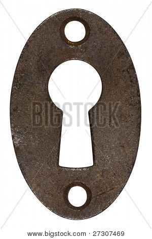 Keyhole, isolata on white con ritaglio