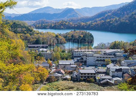 Yumoto Onsen In Autumn, Nikko, Japan