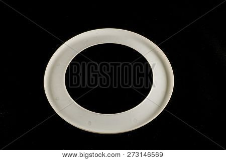 Close-up Of Freesbee Object On A White Background