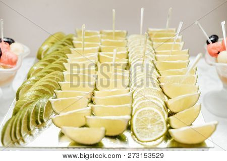 Luxury Wedding Catering.  Delicious Candy Bar At Wedding Recepti