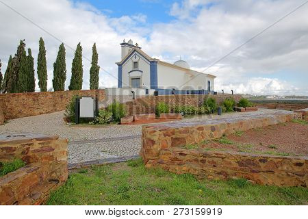 The Little Church Of Santo Antonio, Located Close To The Village Of Castro Marim, Algarve, Portugal