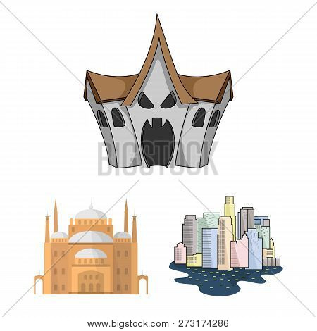 Vector Design Of Building And City Symbol. Set Of Building And Business Vector Icon For Stock.