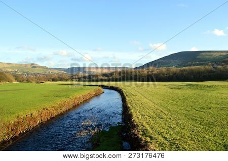 River Tame In Friezland In The Peak District National Park