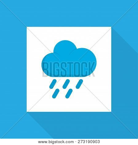 Hail Icon Flat Symbol. Premium Quality Isolated Shower Element In Trendy Style.