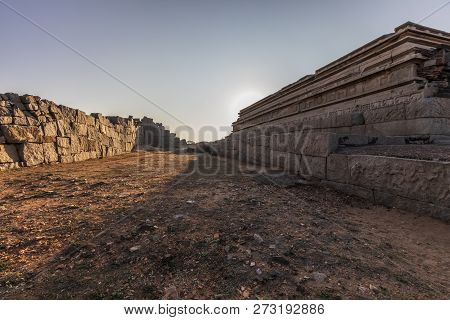 Ancient Civilization In Hampi.