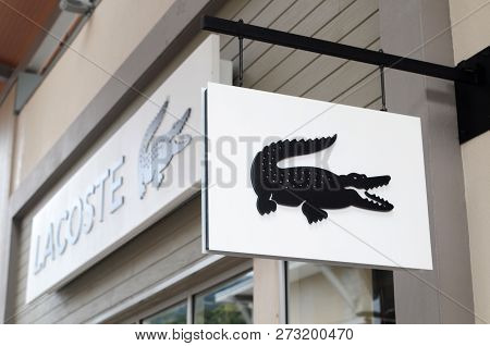 Genting Highlands, Malaysia- Dec 03, 2018: Lacoste  Outlet At Genting Highlands Premium Outlets, Mal