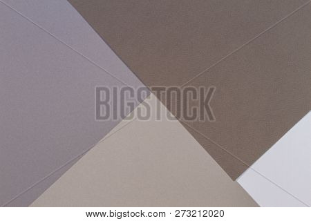 Color Papers Geometry Composition Background With Gray And Brown Tones