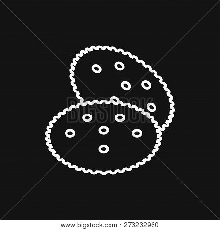 Cookie Icon. Biscuit Cookie Or Biscotti Vector Icon