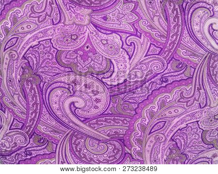 A Fancy Purple Paisley Retro Background Pattern