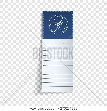 Note Stick Paper Icon. Realistic Illustration Of Note Stick Paper Vector Icon For Web Design