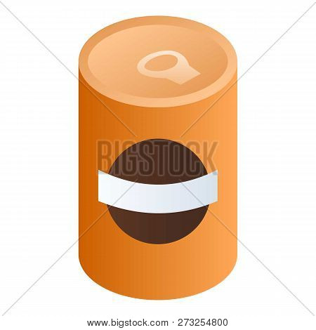 Bean Soup Can Icon. Isometric Of Bean Soup Can Vector Icon For Web Design Isolated On White Backgrou