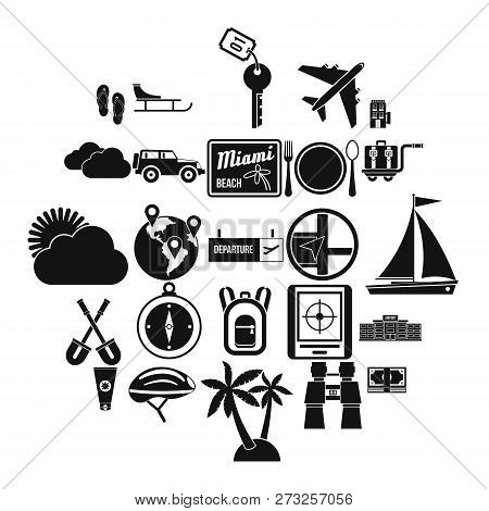 One Direction Icons Set. Simple Set Of 25 One Direction Vector Icons For Web Isolated On White Backg